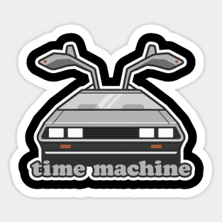 time machine Sticker